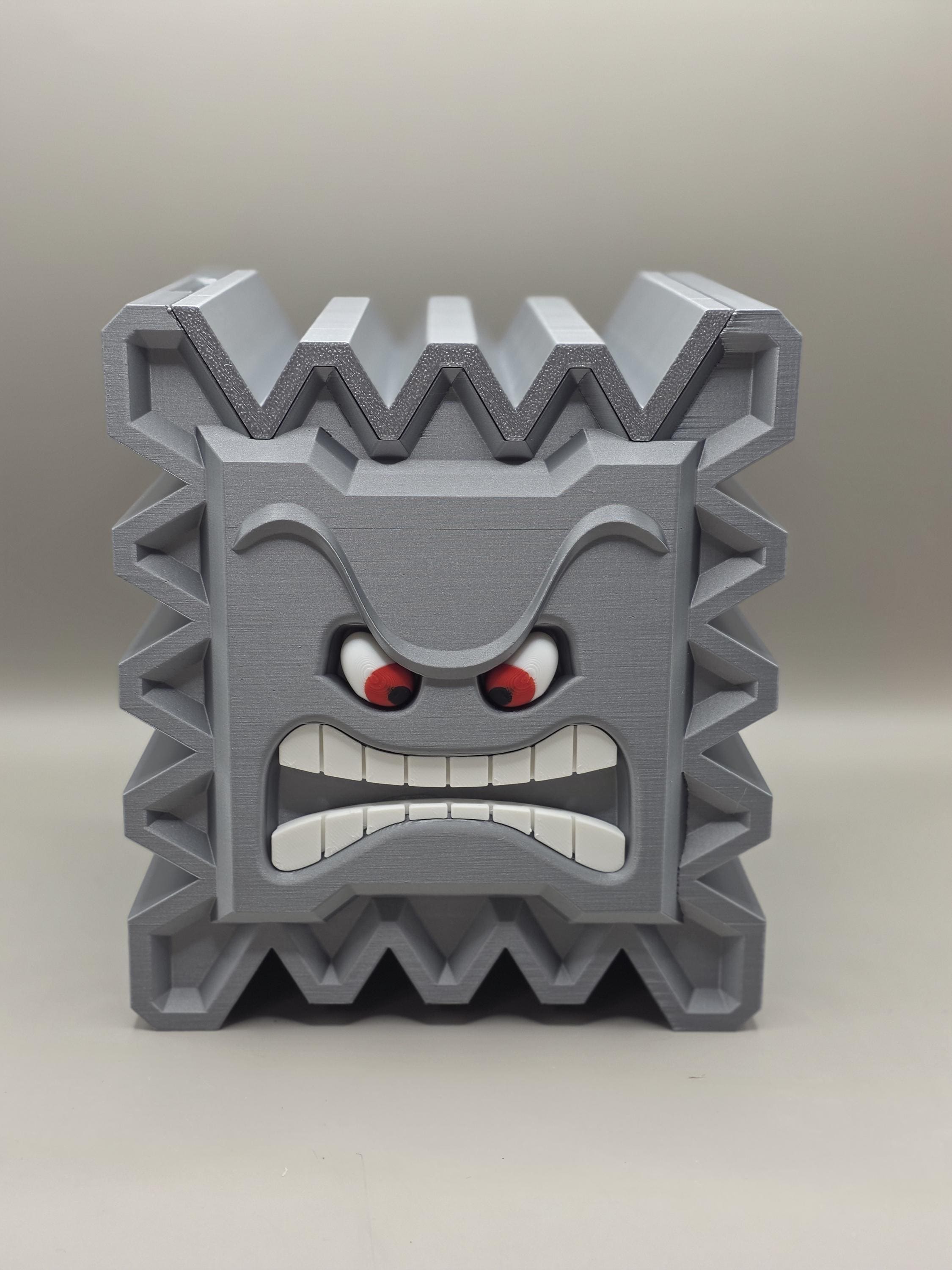 Super Mario Thwomp Container: 3D Printed Gamer Desk Organizer - Etsy