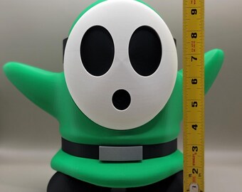 Green Super Mario Shy Guy Action Figure: Collectible Nintendo Toy