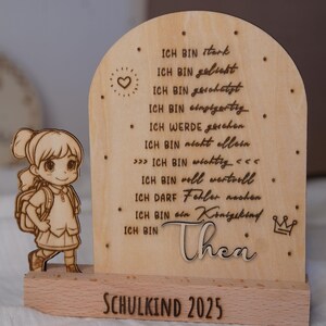 Tira de madera, versículo bíblico, porta tarjetas, afirmación bíblica, regalos cristianos, soporte para tarjetas, comunión, confirmación, escolar