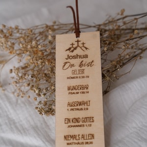 personalized bookmark, wood, Christian, gift idea, birthday gift, confirmation, Christian gifts