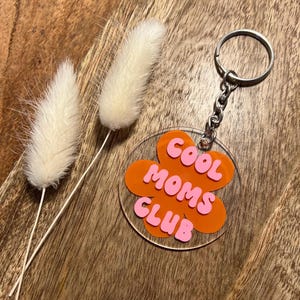 Schlüsselanhänger Cool Moms Club | Blume | Geschenkidee | Mom Life | Muttertag | Beste Mama bild 3