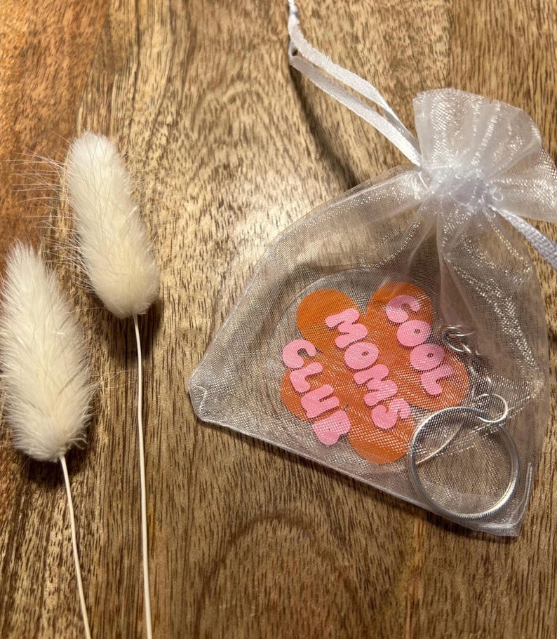 Schlüsselanhänger Cool Moms Club | Blume | Geschenkidee | Mom Life | Muttertag | Beste Mama bild 4
