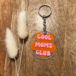 Schlüsselanhänger Cool Moms Club | Blume | Geschenkidee | Mom Life | Muttertag | Beste Mama bild 2