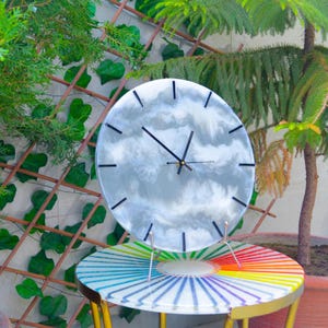 Crystal Time: Resin Wall Clock