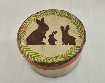 Easter Bunny Paper Mache  Box