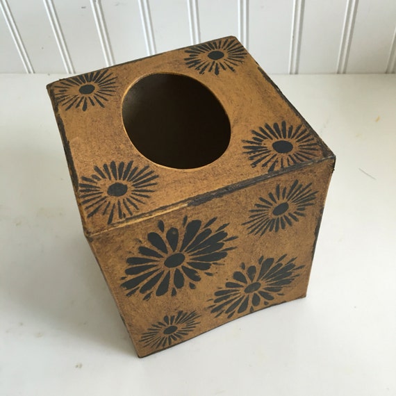 Paper Mache Vintage Tissue Box morikuma3776 Home & Living Prints