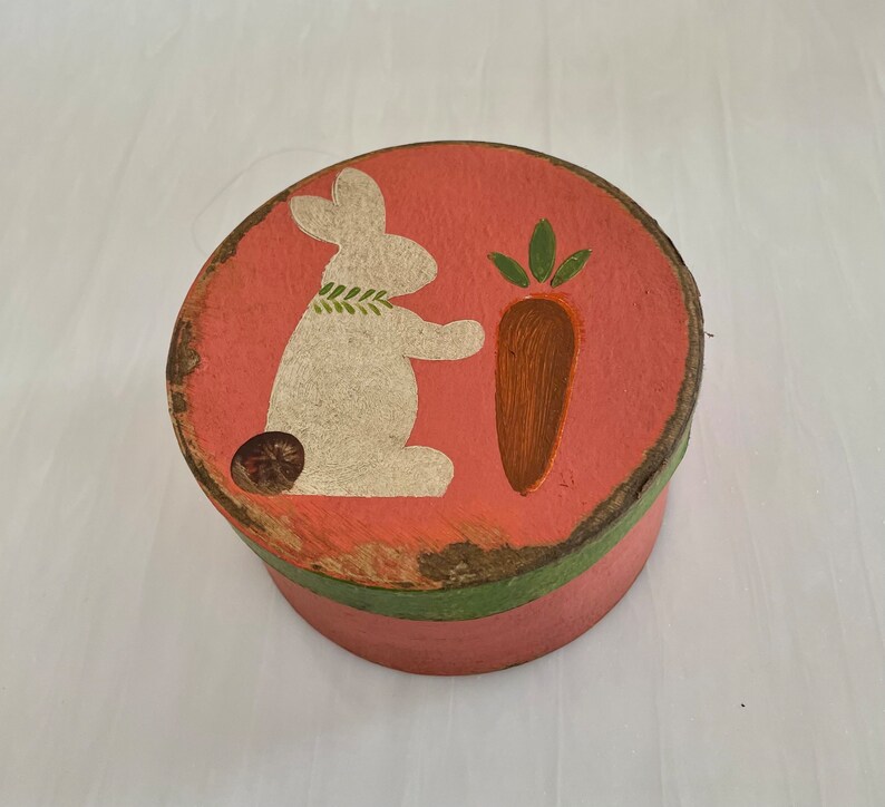 Easter Bunny Paper Mache Box image 1