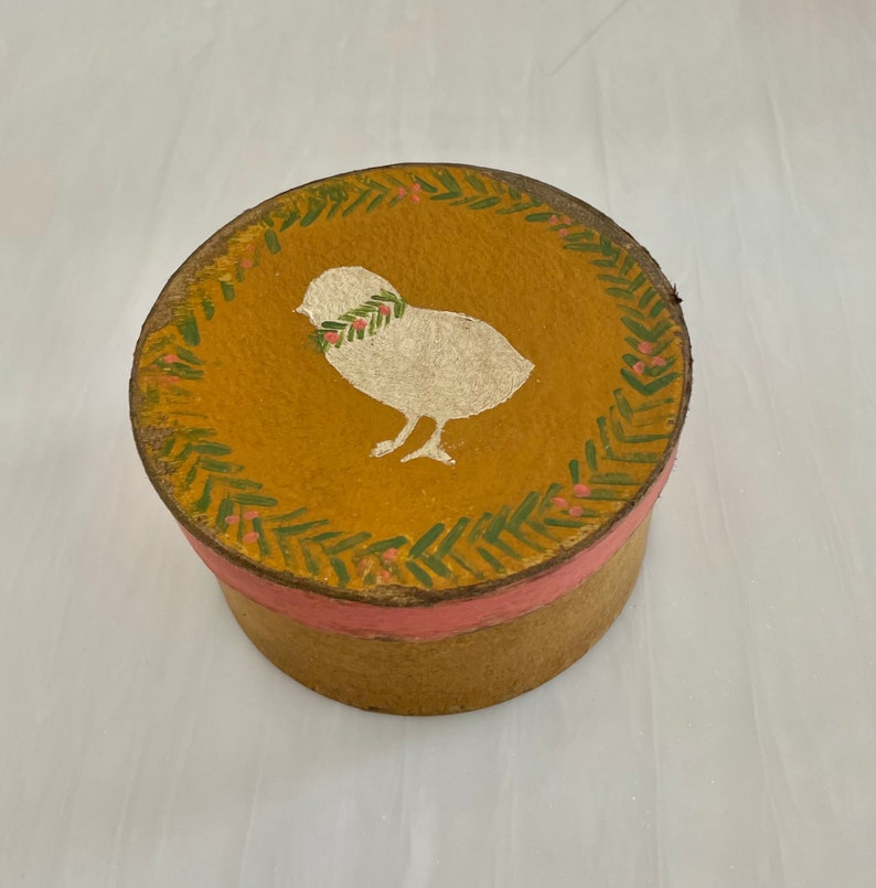 Easter Chick Paper Mache Box image 1