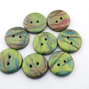 Custom Green Buttons, Large designer button, 1 inch button, 1 1/2 inch button no. 94