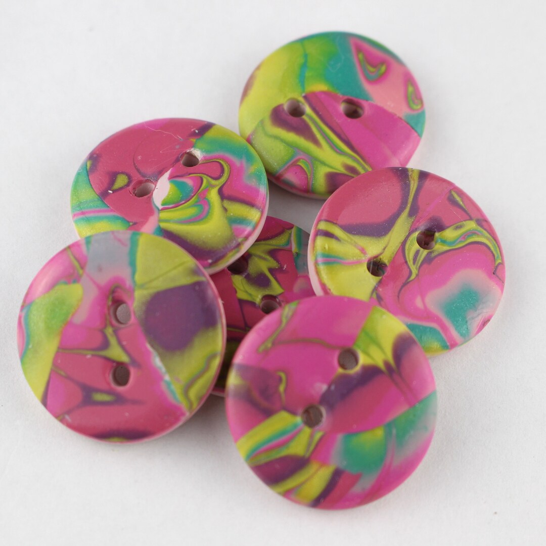 Large Sewing Buttons , Colorful Buttons, 1 1/4 Inch Button, 1 1/2 Inch