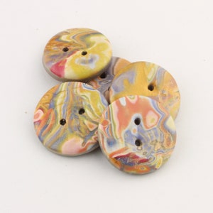 Handcrafted large Buttons Buttons for Pillows, 1 1/4 button 1 1/2 inch Button, No. 279 image 3