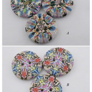 Colorful Big to Large buttons, Buttons for knitters, 1 1/4 inch, 1 1/2 inch no. 85 image 7
