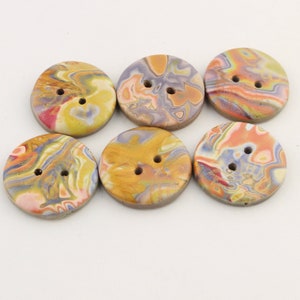 Handcrafted large Buttons Buttons for Pillows, 1 1/4 button 1 1/2 inch Button, No. 279 image 4