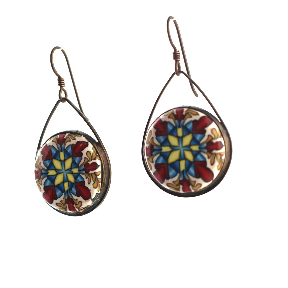 Dangle Featherlite Earring Unique Polymer Clay Earring Etsy