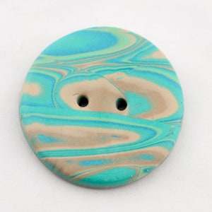 Big Seafoam, Aqua, and Sand Colored buttons, Beach Theme Buttons, 1 inch, 1 1/4 inch, 1 1/2 inch Buttons no. 349 image 7
