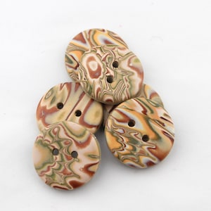 Große handgemachte Nähknöpfe Knöpfe zum Stricken Große Mokume Gane Knöpfe, 1 Zoll Knöpfe 2,5cm Knöpfe, 1 1/2 Zoll No. 151