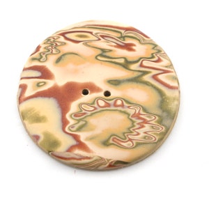 Extra large 2 inch polymer clay button decorative buttons for sweaters Sweater clasps Handmade sewing buttons unique button NO. 118