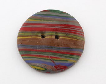 1 inch Large Striped Clay buttons 1 1/2 inch button, 1 1/4 inch button, 1 inch button, 1 5/8 inch button no. 217