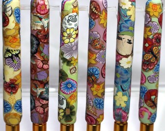 Interchangeable Crochet Hook, Clay handle hook, Ergonomic handle Crochet Hook, Gift for Mother Day