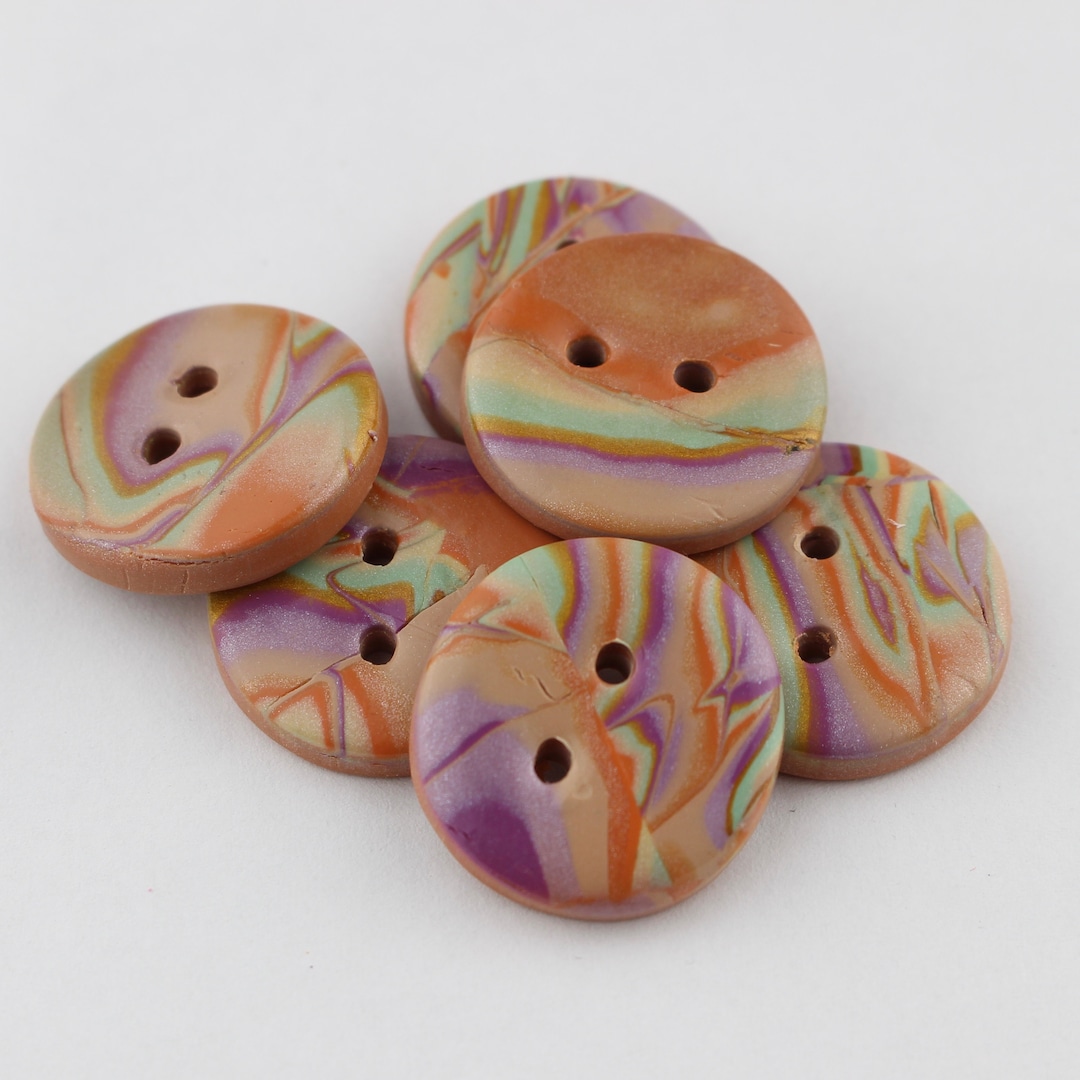 Large Sewing Buttons Custom Buttons Hand Made Buttons Polymer Etsy