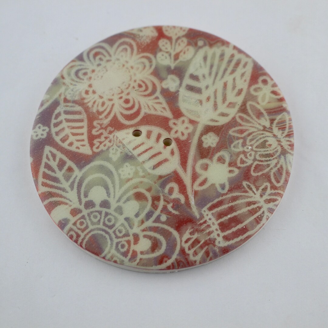 2 Inch Button Floral Buttons 3 Inch, 2 Inch Buttons, No. 306 - Etsy