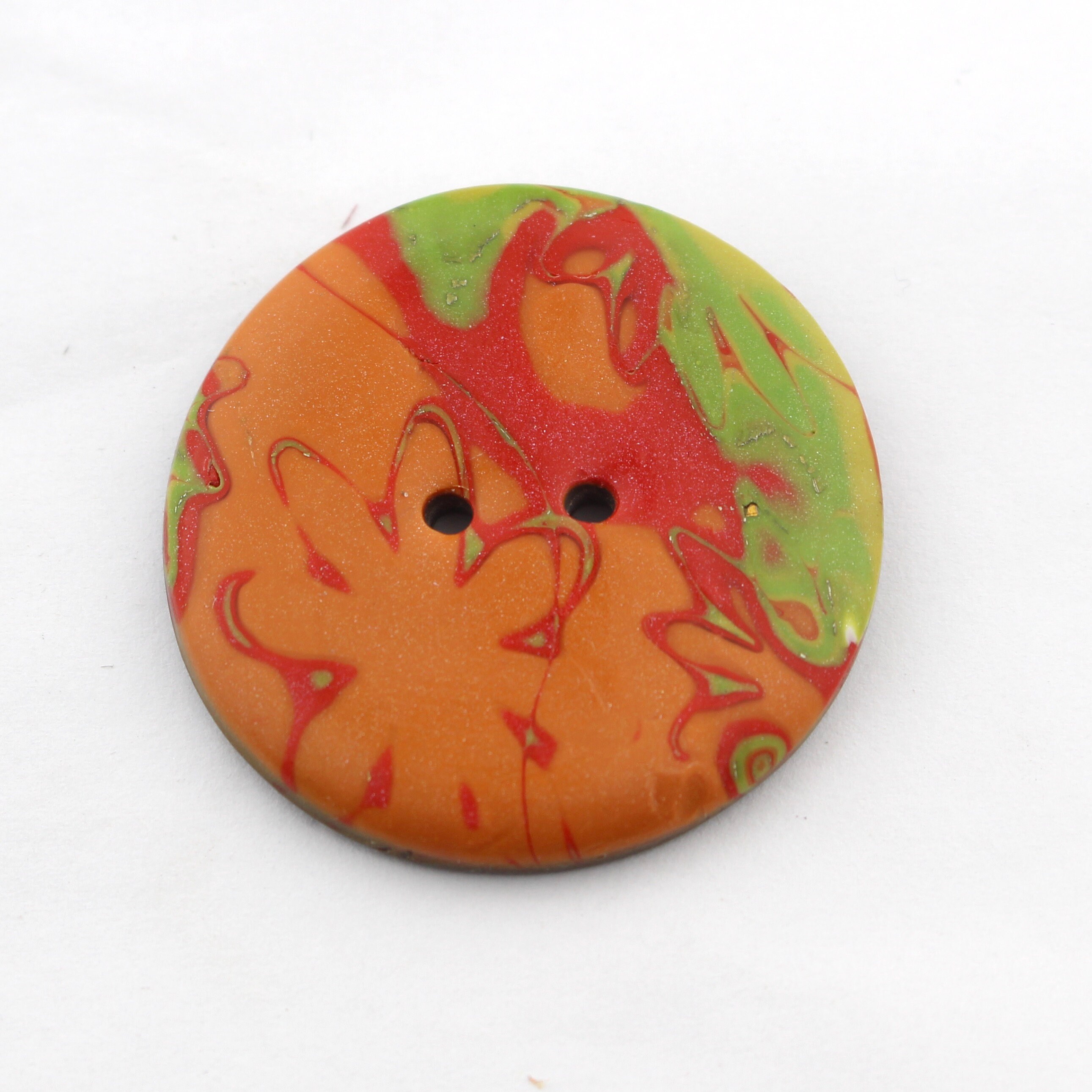 Large colorful handmade buttons fancy big buttons 1 inch Etsy