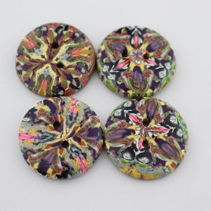 Large Unique button Handcrafted button, 1 1/4 inch buttons, 1 1/2 inch button, No. 42 1 1/4 " set of 4