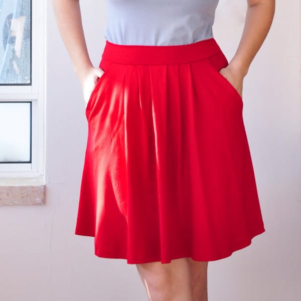 Special order dress for Heidi, heather grey, scoop neck, half sleeve , pleated skirt.