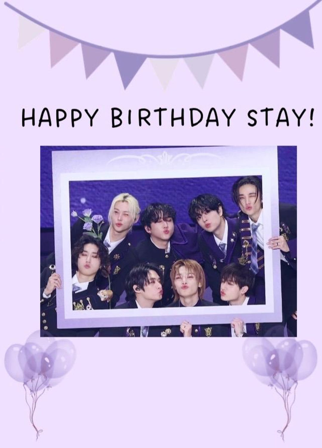 STRAY KIDS Birthday Card || Skz Birthday || Stray Kids Print