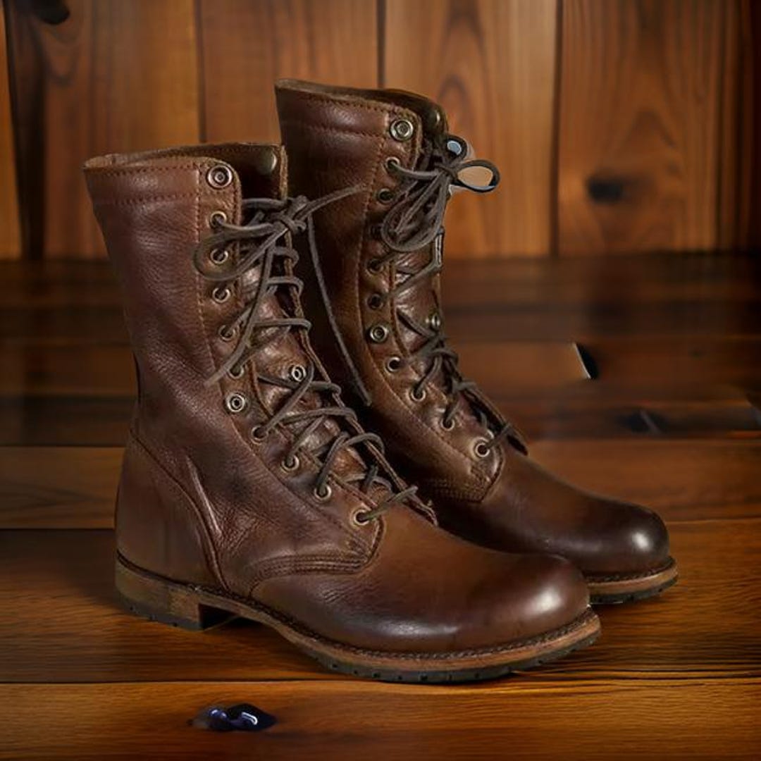 high ankle combat boots