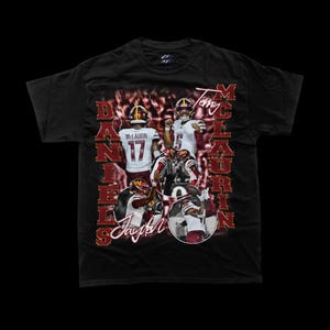 Style vintage Jayden Daniels et Terry Mclaurin Washington Commanders T-shirt, chemise Jayden Daniels, t-shirt Terry Mclaurin