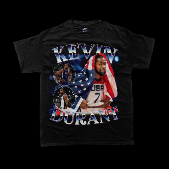 Kevin Durant Team USA T shirt Bootleg style Basketball T shirt Kevin Durant USA T Shirt NBA T shirt Basketball Tee Etsy