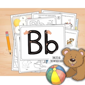 Letter B Preschool Printable THE BEST Preschool Worksheets for Learning Letter B Letter a Day Letter B Idea FUN Preschool Worksheet Packet