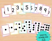 Preschool Numbers Flash Cards: Counting & Correspondence (Digital Download)