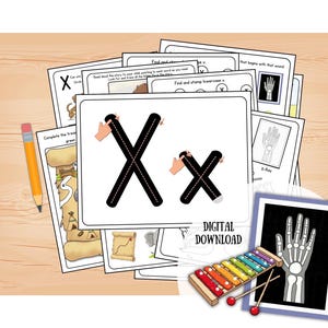 Buchstabe X Arbeitsblätter | DAS BESTE Vorschulpaket zum Lernen von Buchstabe X | Buchstabe X Woche | SPASS Vorschulaktivität | Vorschule Drucke