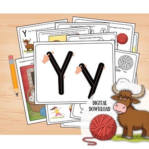 Buchstabe Y Vorschul-Arbeitsblätter | DAS BESTE Vorschulpaket zum Lernen des Buchstabens Y | Buchstabe Y Woche | SPASS Vorschulaktivität | Vorschule Drucke