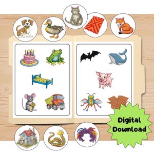 File Folder Games Bundle – Preschool Math & Literacy Centers – Numbers ...