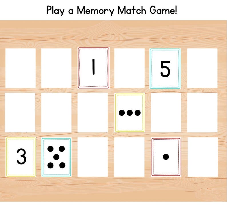 Preschool Numbers Flash Cards: Counting & Correspondence (Digital Download) image 4