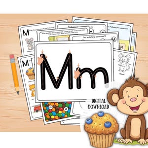 Letter M Preschool Worksheets | THE BEST Preschool Packet for Learning Letter M | Letter M Week | FUN Preschool Activity | Preschool Prints