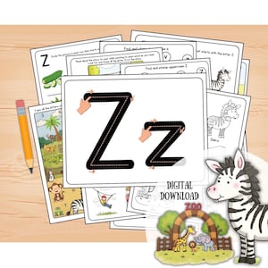 Letter Z Preschool Worksheets | THE BEST Preschool Packet for Learning Letter Z | Letter Z Week | FUN Preschool Activity | Preschool Prints