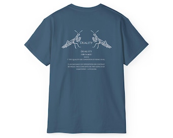 Praying Mantis Tee, Duality Shirt, Insect Graphic Top, Nature Lover Gift, Meditation Tshirt, Unisex Cotton Tee