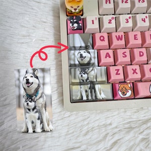 Custom Keycaps, Keycaps with Your Photo/Text, Personalized Anime Keycaps, Mechanical Keyboard Universal Keycaps, Handmade Keycaps