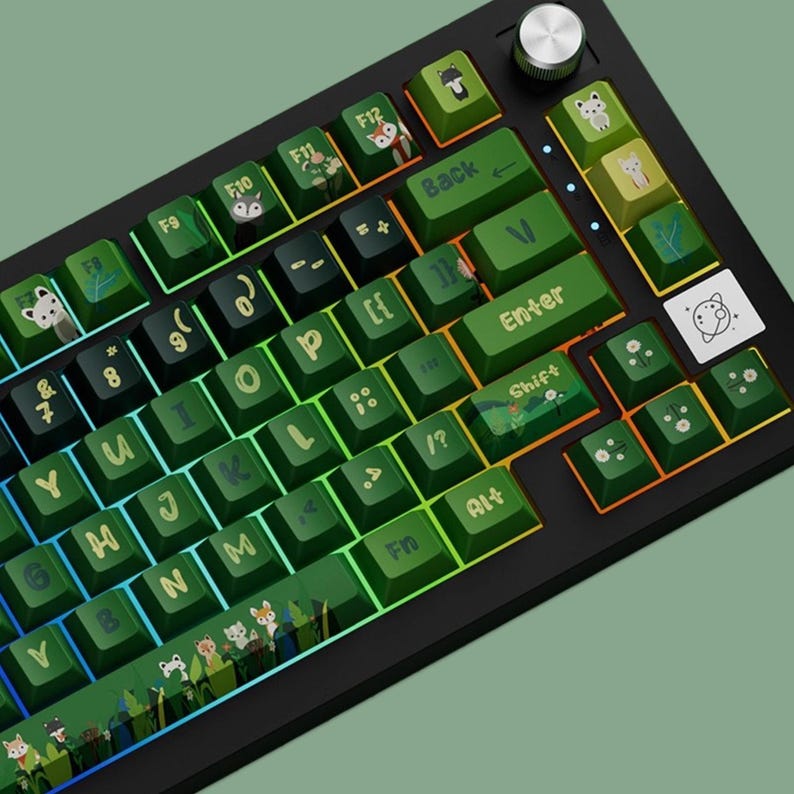 Tree Design Keycaps Enchanted Forest Theme Keycaps,gaming Lovers Gifts,cute Keycaps,cherry ...