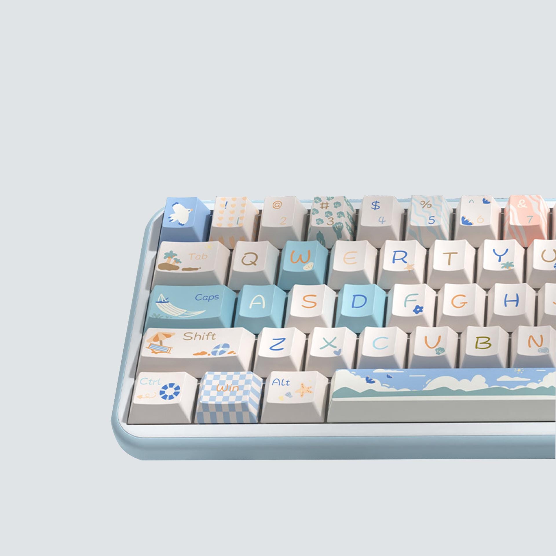 Summer at the Beach Keycaps Set, Anime Keycaps Set, Graffiti Keycap Set ...