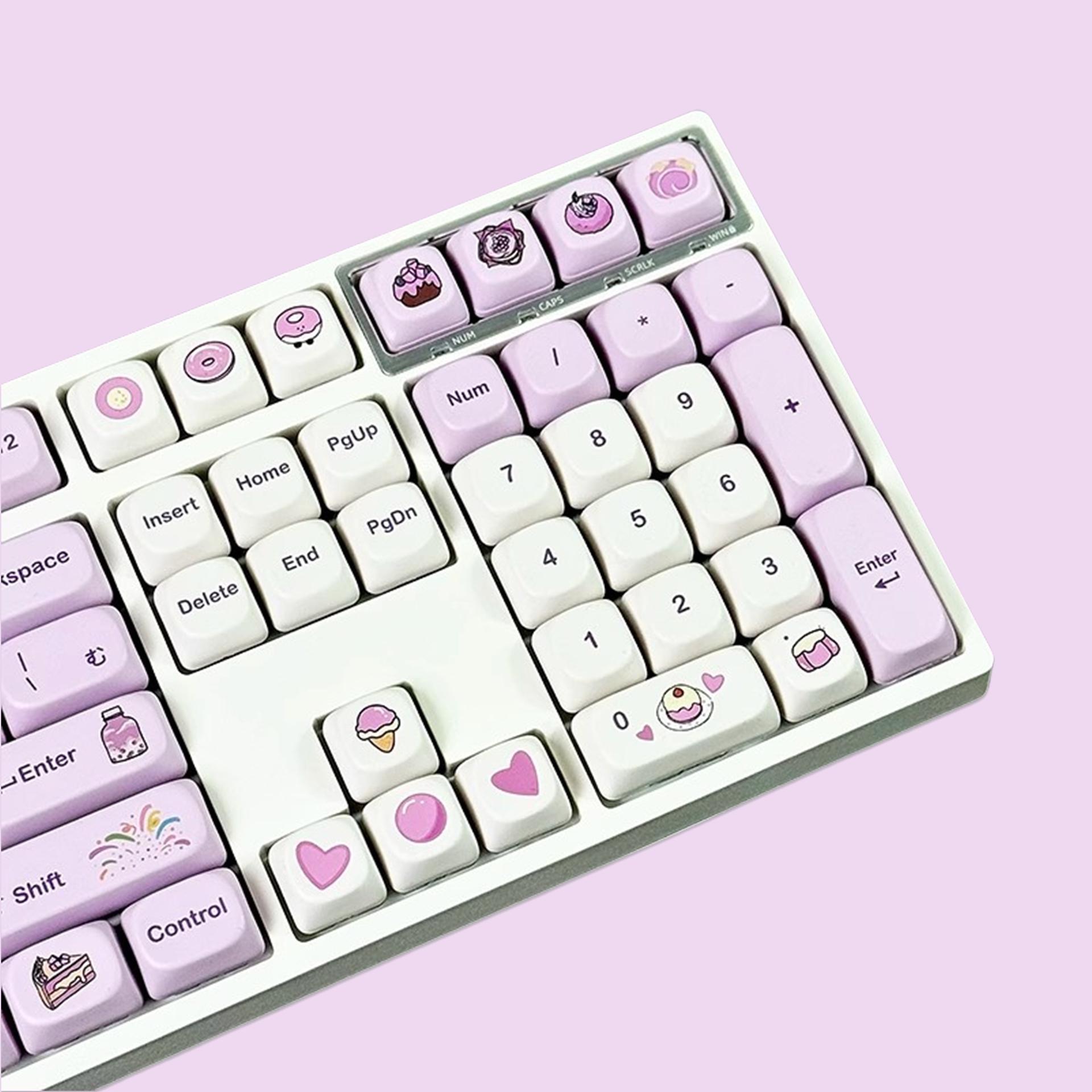 Yuni Popo Keycaps Set, Anime Keycaps Set, Graffiti Keycap Set, MOA