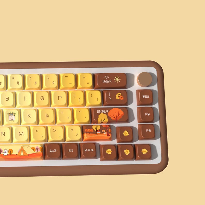 Autumn Keycaps Set,flowers Keycaps Set,graffiti Keycap Set, MDA Height ...