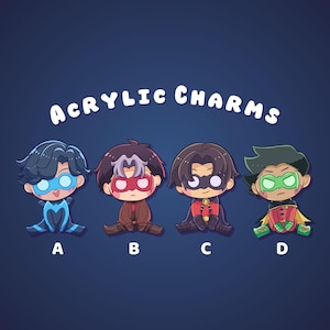 Rotkehlchen Acryl Charm