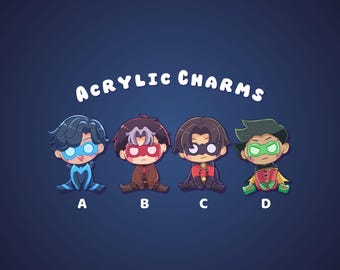 Robins Acrylic Charm