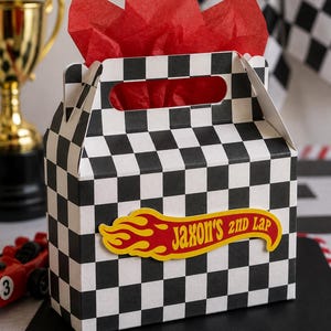 Racing Race Car Theme Personalized Birthday Party Favor Stickers