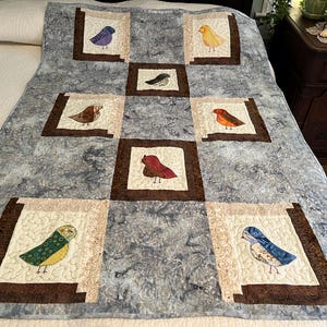 Pattern for Patchwork Bird Quilt